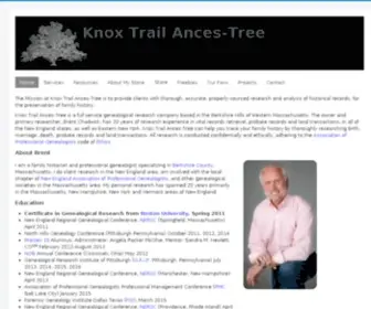 Knoxtrailancestree.com(Professional Family History Research) Screenshot