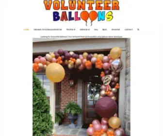 Knoxvilleballoondecor.com(Volunteer Balloons) Screenshot