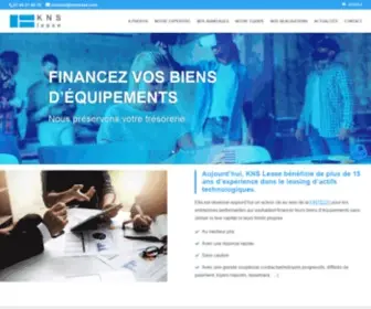 KNslease.com(Société de financement et de location de biens d'équipement. Secteurs) Screenshot