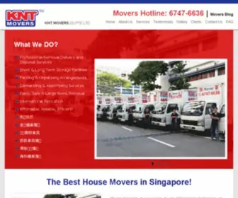 KNtmovers.com.sg(KNT Movers Singapore) Screenshot