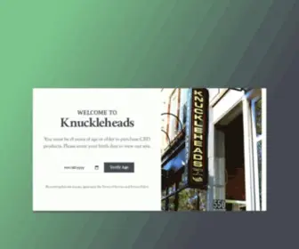 Knuckleheadscbd.com(Knucklehead CBD and Vapes) Screenshot