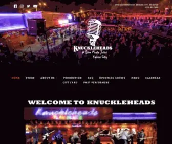 Knuckleheadskc.com(Where the worlds greatest musicians play) Screenshot