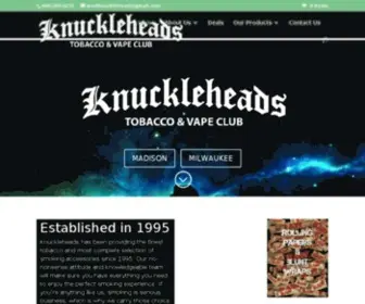 Knuckleheadstobacco.com(Knuckleheads Tobacco & Vape Club) Screenshot