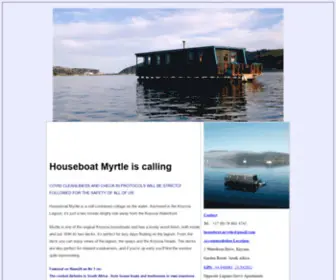 KNYsnahouseboat.co.za(Houseboat Myrtle) Screenshot