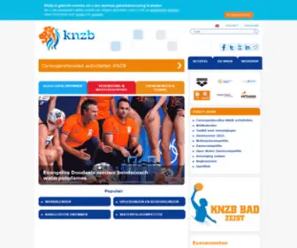 KNZB.nl(Koninklijke Nederlandse Zwembond) Screenshot