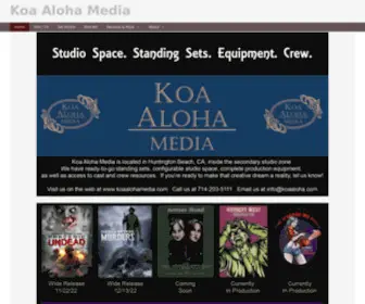 Koaalohamedia.com(Koa Aloha Media) Screenshot