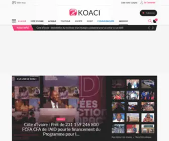 Koaci.com(KOACI l'Info au coeur de l'Afrique) Screenshot