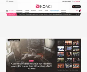 Koaci.net(L' Info au coeur de l' Afrique) Screenshot