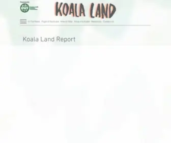 Koalaland.com.au(The objective of this report) Screenshot