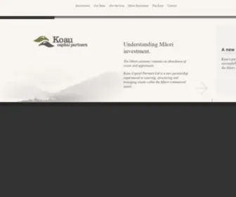 Koau.co.nz(Koau Capital Partners) Screenshot