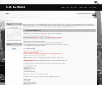 Koauctions.com(K.O) Screenshot