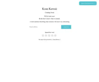 Koaukawaii.com(Koau Kawaii) Screenshot