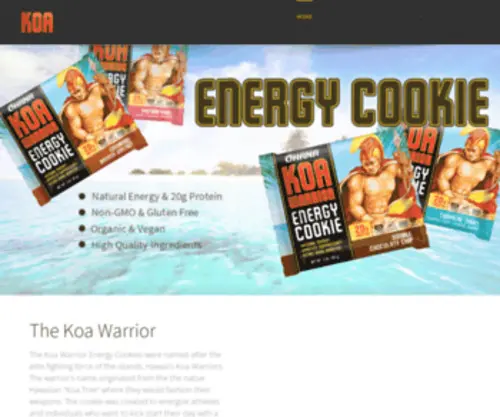 Koawarriornutrition.com(Natural Energy) Screenshot