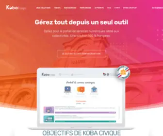 Koba-Civique.com(Services numériques pour collectivités) Screenshot