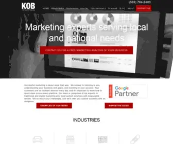 Kobadvertising.com(KOB Advertising) Screenshot