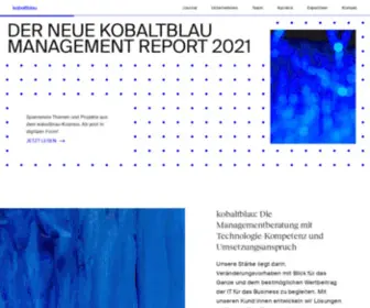 Kobaltblau.com(Managementberatung) Screenshot