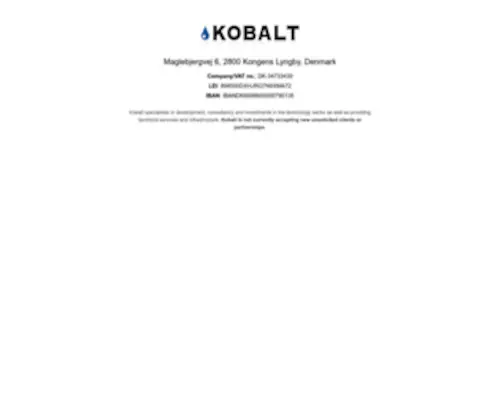 Kobalt.dk(Kobalt ApS) Screenshot