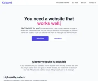Kobami.com(A web development company) Screenshot