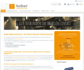 Kober-Elektrotechnik.de(Online Shop für Elektrotechnik) Screenshot