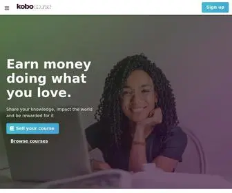 Kobocourse.com(Create and Sell Your Online Courses) Screenshot