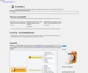 Kobold2D.com(Kobold2Dâ¢) Screenshot