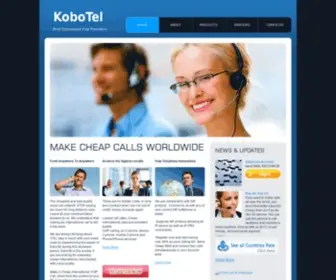 Kobotel.com(Cheap VoIP rates) Screenshot