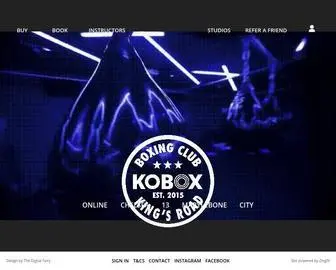 Koboxboxingclub.com(UFB KOBOX) Screenshot