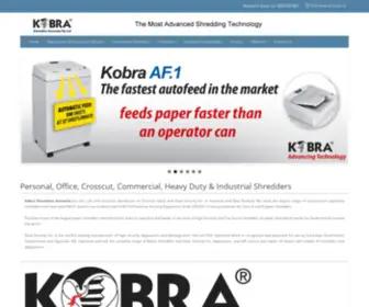 Kobrashredders.com.au(Paper Shredders) Screenshot