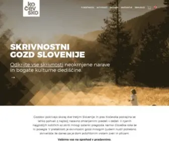 Kocevsko.com(Kočevsko) Screenshot
