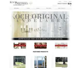 Koch-Originals.com(CANDELABRAS BY KOCH ORIGINALS) Screenshot
