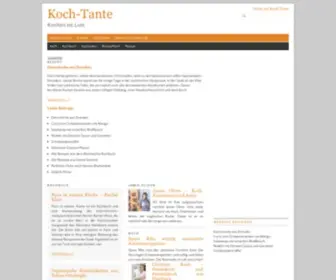 Koch-Tante.de(Kochen ist Lust) Screenshot