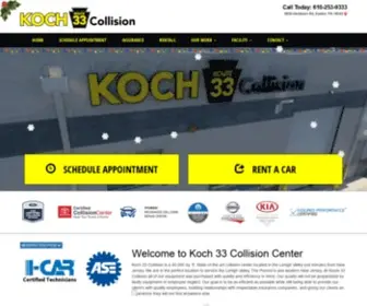 Koch33Collision.com(Koch 33 Body Shop and Collision Center) Screenshot