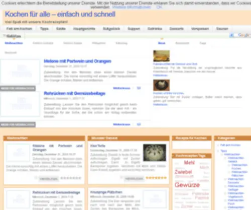 Kochen-Fuer-Alle.de(Kochen für alle) Screenshot