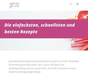 Kochen-Mit-Jeannette.ch Screenshot