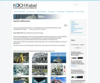 Kochkabel.ch(Leitungen für den Maschinenbau) Screenshot