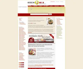 Kochmix.de(Rezepte und Kochrezepte zum Kochen und Backen) Screenshot