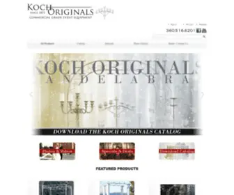 Kochoriginals.com(Candelabras by Koch Originals) Screenshot