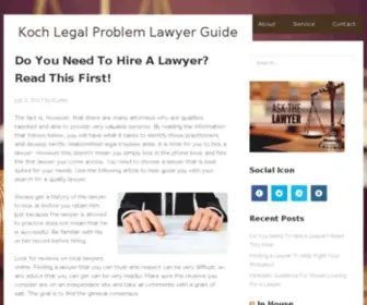 Kochproblem.org(Engaging the services of a lawyer) Screenshot