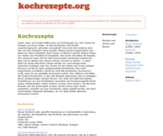 Kochrezepte.org(Rezepte "Kochen und Backen") Screenshot
