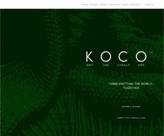 Koco.global(KOCO stands for Knit One (garment) Change One (life)) Screenshot