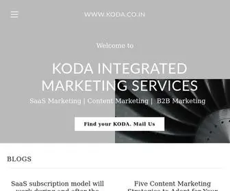 Koda.co.in(B2B Digital Marketing Agency) Screenshot