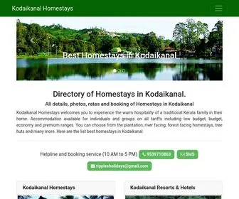 Kodaikanalhomestays.net(Best and Cheap Kodaikanal Homestays near Lake) Screenshot