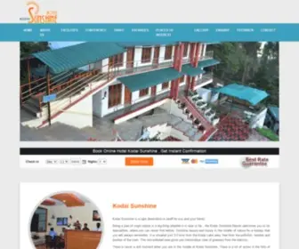 Kodaisunshinehotel.com(Kodai Sunshine Hotel) Screenshot