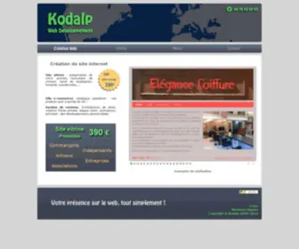 Kodalp.com(Création site internet) Screenshot