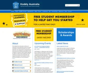 Kodaly.org.au(Kodály Australia) Screenshot