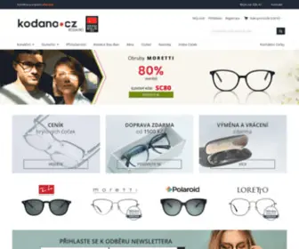 Kodano.cz(Dioptrické a sluneční brýle. Doporučujeme módní a levné brýle známých značek) Screenshot