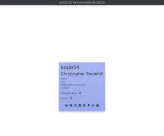 Kode54.net(Christopher Snowhill) Screenshot