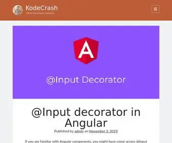 Kodecrash.com(Web development blog) Screenshot
