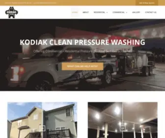 Kodiakclean.com(Kodiak Clean Pressure Washing) Screenshot