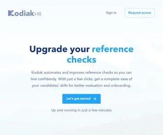 Kodiakhr.com(Upgrade how you evaluate soft skills. Kodiak) Screenshot